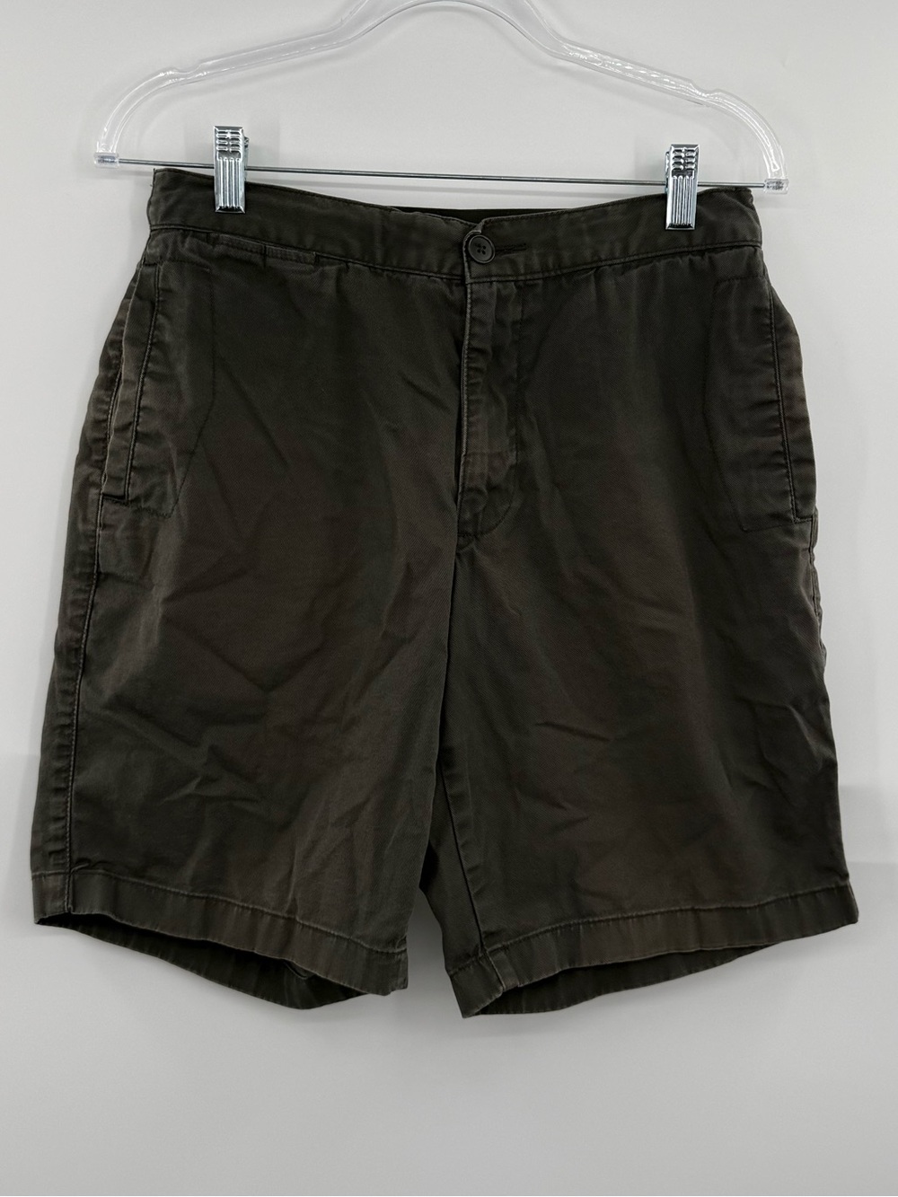 TOMAS MAIER x UNIQLO Relaxed Stretch Chino Shorts Men Small Green Elastic Waist